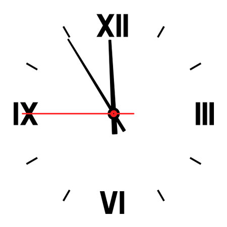 Dial of hours.