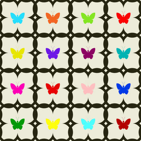 Seamless of butterflies.のイラスト素材