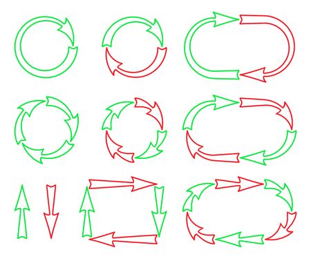 Set of arrows.のイラスト素材