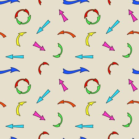 Pattern set of arrows.のイラスト素材