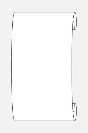 White paper scroll.のイラスト素材