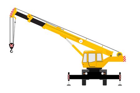 Crane Silhouette on a white background.のイラスト素材