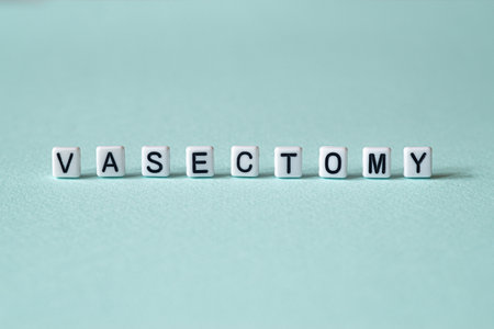 Vasectomy - word concept on cubes, text, lettersの写真素材