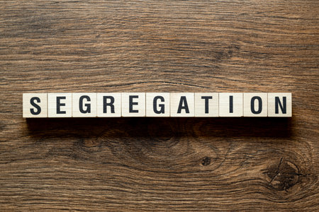 Segregation - word concept on cubesの写真素材