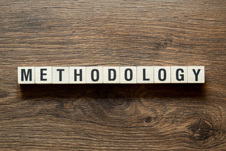 Methodology - word concept on cubesの写真素材