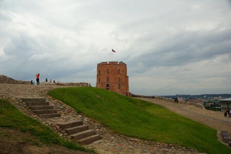Gediminas Tower on Castle Hill in Vilniusのeditorial素材