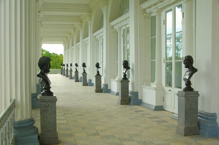 Cameron Gallery in Catherine park in Tsarskoye Seloのeditorial素材