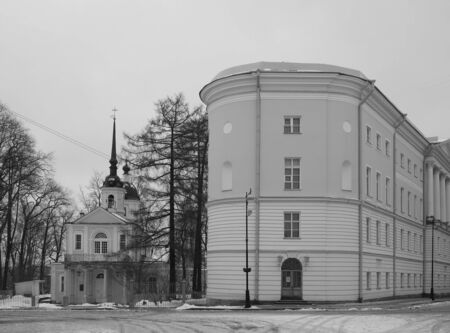Znamenskoye Church and the Imperial Lyceum in Tsarskoye Seloの写真素材