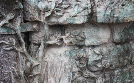 Stock Photo of the metal at close range with an interesting surfaceの写真素材