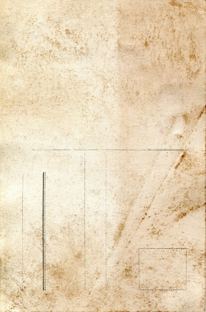 Reverse side of an old postal cardの写真素材