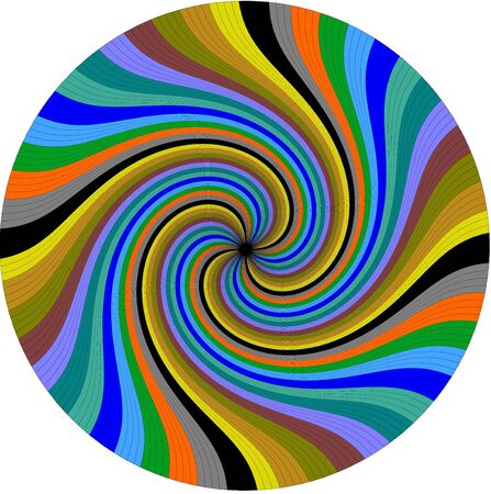 Drawing a circle to circle turntable design and collageの写真素材