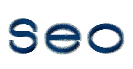 seo text  isolated over white backgroundの写真素材