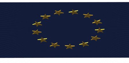 render of the EU flagの写真素材