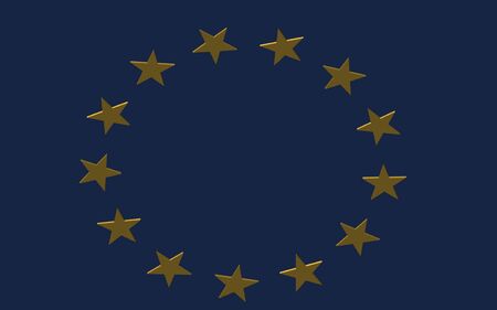   render of the EU flagの写真素材