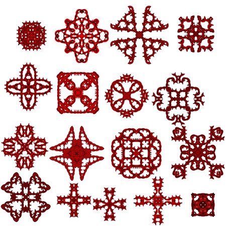 Elements of ornament for design in retro style black on white backgroundの写真素材
