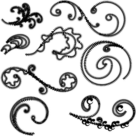 Ornament Flowers Vintage Design Elementsのイラスト素材
