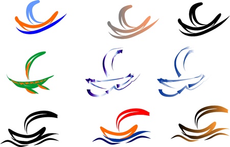 ship logo on white for design productsのイラスト素材