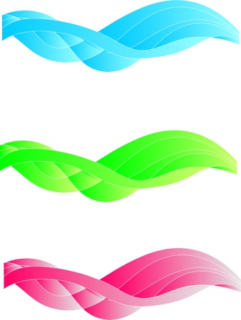 Colored waves for desktop themes and backgroundのイラスト素材