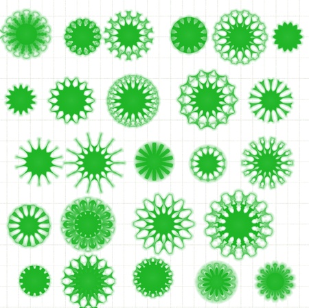 green pattern on a white background for designの写真素材