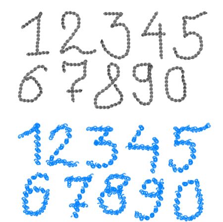 number of different texture on a white background for designの写真素材