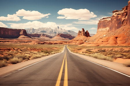 Captivating Utah Landscape: Scenic Highway Unveils Stunning Beauty (U-00163-03)の素材