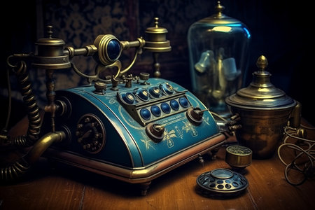 Lost in Time: Unveiling the Enigmatic Antique Microphone Device - Tech Generat 01450 01の素材