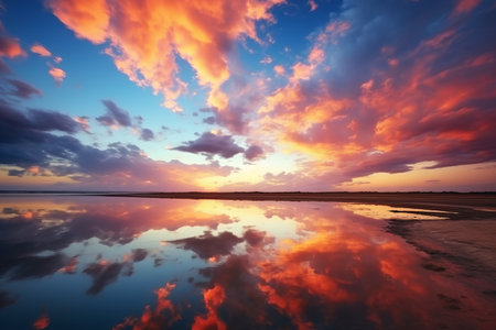Serenity Captured: An Enchanting Picture of a Stunning Sky with Majestic Clouds at 32Â° 01436Â° 02'の素材