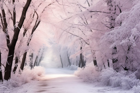 Majestic Pathways of Nature: Capturing the Enchanting Forest Scenery in W-01640-02の素材