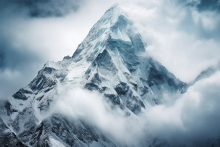 Epic Snapshot: Capturing the Breathtaking Summit Scenery of Mount Eveの素材