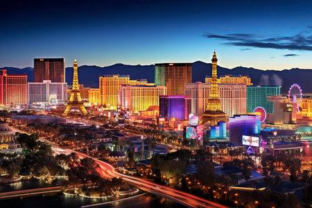 Captivating Panoramic View of Las Vegas, Nevada: A Glimpse into the Vibrant 01663 02の素材