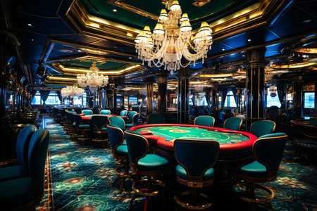 Casino Interior 02753-01: A Glimpse into the Lavish Gambling Den aboard the Spectacular Splendida Crの素材