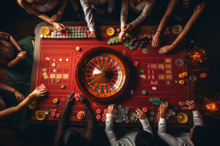 Immersive Roulette: Unveiling the Excitement of Players in Actionの素材