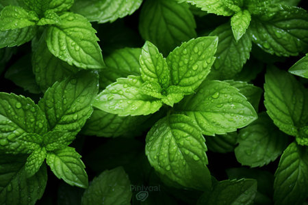 AI-Generated Recipe: Refreshing Summer Salads with Fresh Peppermint Leavesの素材
