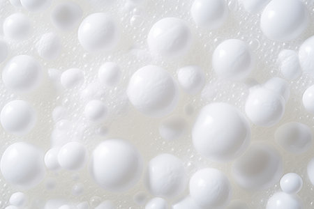 Bubblefoam: Exploring the Subtle Beauty of White Foam Bubblesの素材