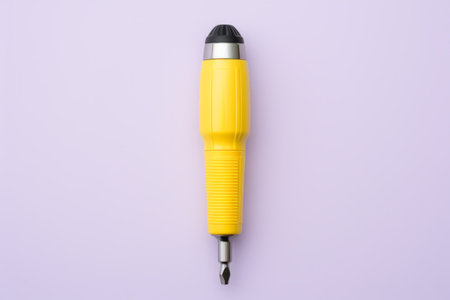 Sunny Screwdriver Portrayed against Dreamy Pastel Purple Backdropの素材