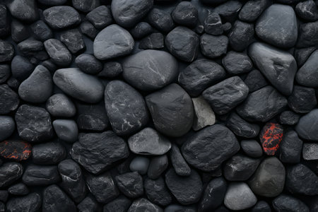 Captivating Stone-like Texture: A Mesmerizing Black Photo Background with Ample Space for Text. Offeの素材