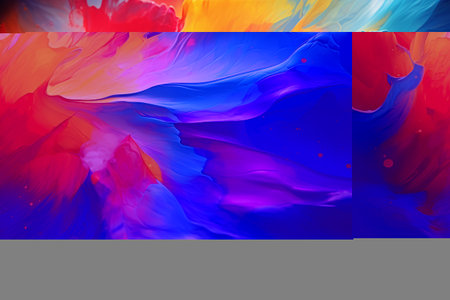 Vibrant and Artistic Abstract Foil Background: A Stunning Desktop Wallpaper in Defocused Vivid Colorの素材