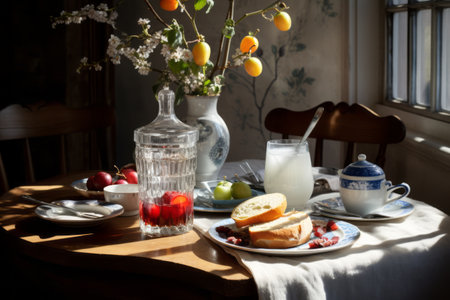 Savoring a Homemade Breakfast: A Culinary Start to the Day --ar 3:2の素材