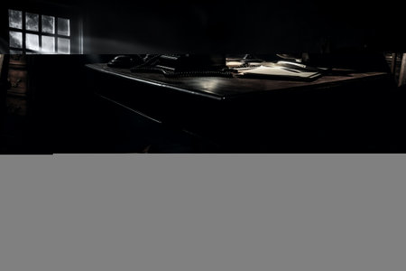 The Enigmatic Office: Capturing Noir Moments Through the Lens of a Journalistic Photographerの素材