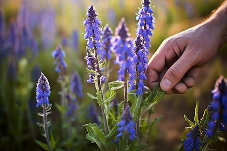 Exploring Nature's Bounty: Expertly Picking and Gathering Echium Vulgare, the Vibrant Viper's Buglosの素材