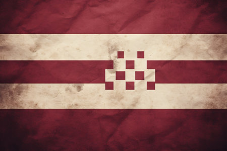 The Stunning Latvian Flag: Captured in a Striking 3:2 Photoの素材