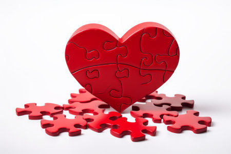 Love Puzzles: Solving the Missing Piece of the Heart-Shaped Photo Puzzleの素材