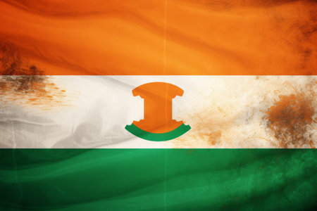 Ivory Coast Flag in Stunning Detail: A Captivating Snapshot in a 3:2 Aspect Ratioの素材