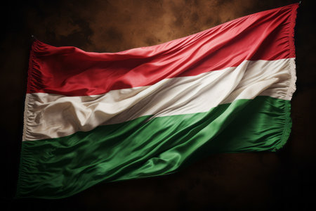 Spectacular Capture: Hungarian Flag Displayed in Picture- AR 3:2の素材