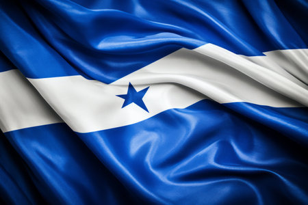 Honduran Flag: A Captivating Snapshot in a 3:2 Aspect Ratioの素材