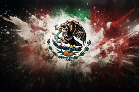 Captivating Capture of Mexico Flag in Stunning 3:2 Aspect Ratioの素材