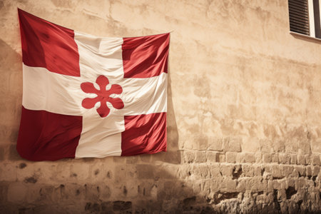 Capturing the Vibrant Maltese Flag in Stunning Detail: Photo in 3:2 Aspect Ratioの素材
