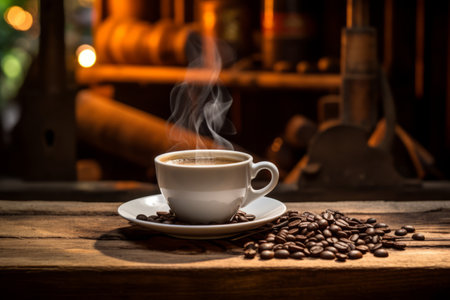 Brewing Aesthetic: A Captivating Coffee Composition at the Enchanting Coffee Shopの素材