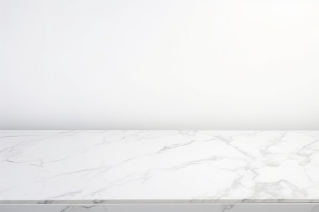 Versatile Mock-Up: 3:2 Aspect Ratio White Marble Tabletop for Product Displayの素材