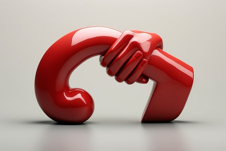 Modern 3D Rendered Handshake Icon: A Symbol of Isolated Business Collaboration (Stock Photo 01210-02の素材